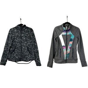 Ivivva By Lululemon Girls Size 14 Sweater & Hoodie Full Zip Lot of 2